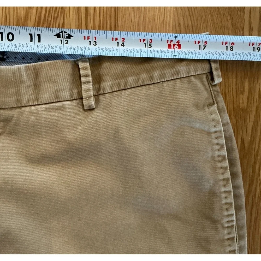 Peter‎ Millar Khaki Chinos sz 35 100% Cotton Classic Fit Peru